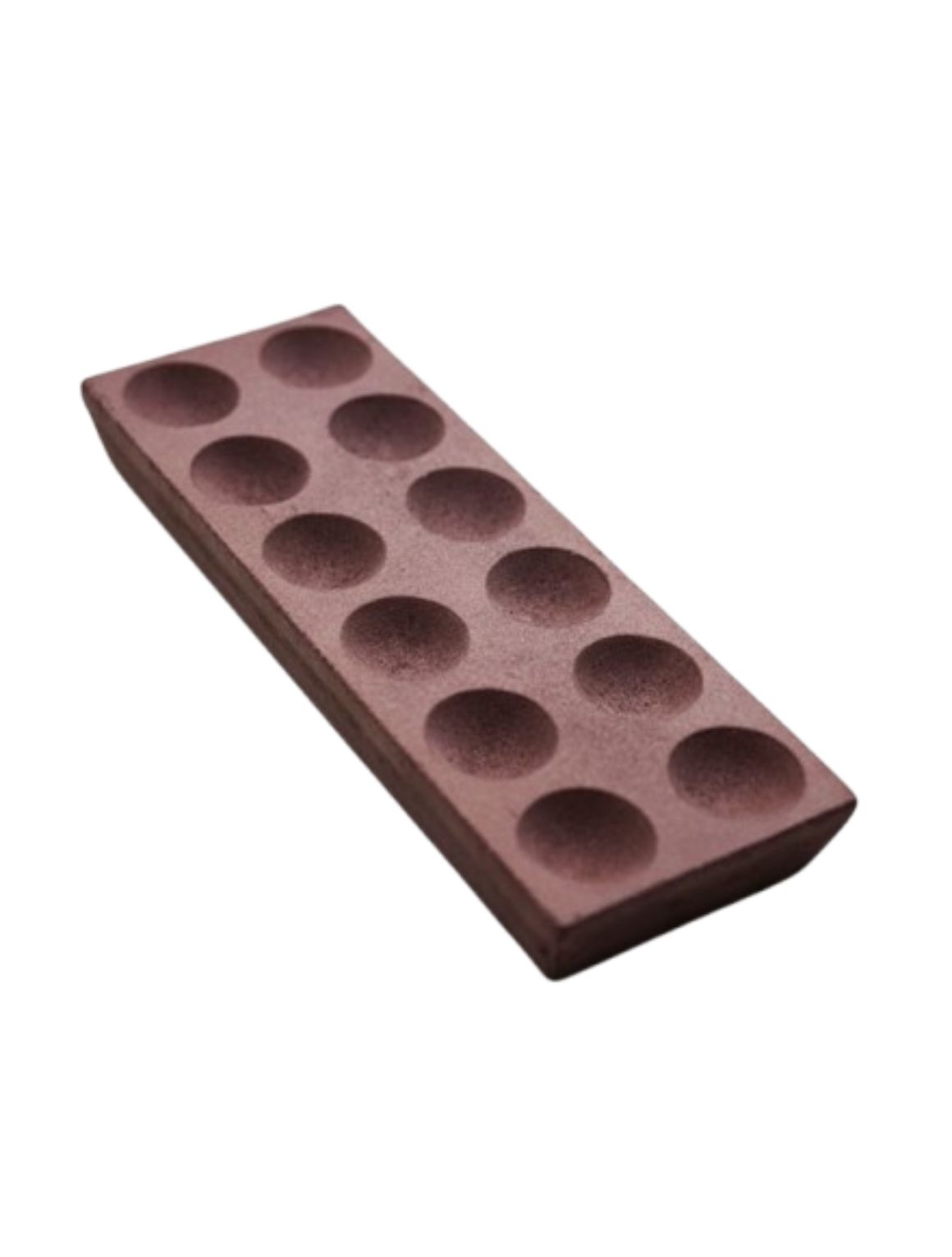 12hb tapered cupel for use in cupellation furnace.