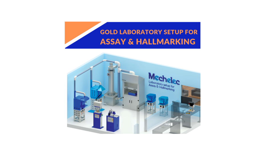 Gold laboratory setup for assay and hallmarking