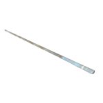 Clear laboratory quartz tube by Mechelec for high-temperature applications in furnaces and scientific experiments.