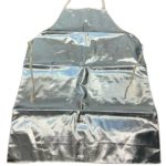 Heat-resistant apron for metal refining and furnace safety protection