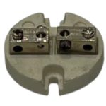 Thermocouple connector plugged into a temperature sensor cable