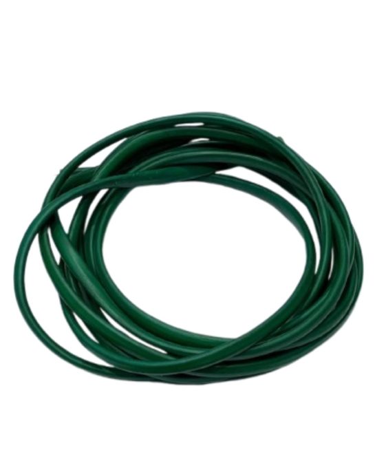 Close-up of thermocouple wire with insulated copper conductors