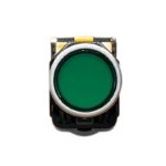 Green push-button switch used for furnace control operations
