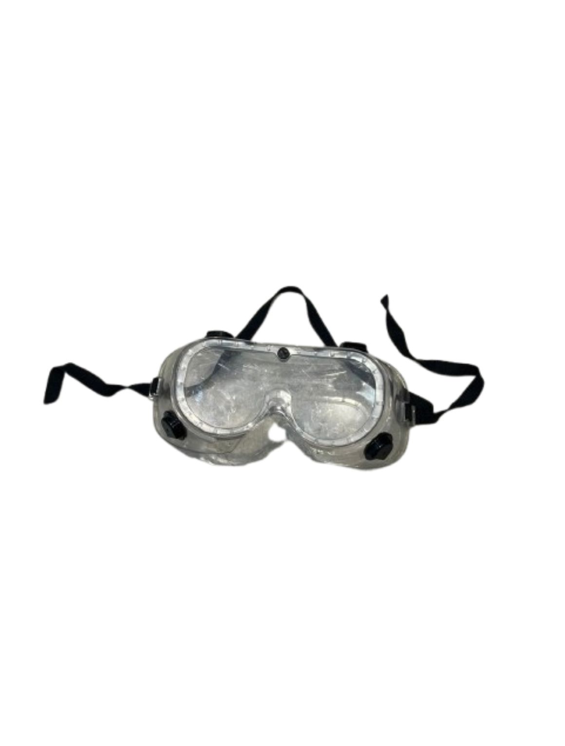 Transparent safety goggles for laboratory and industrial use