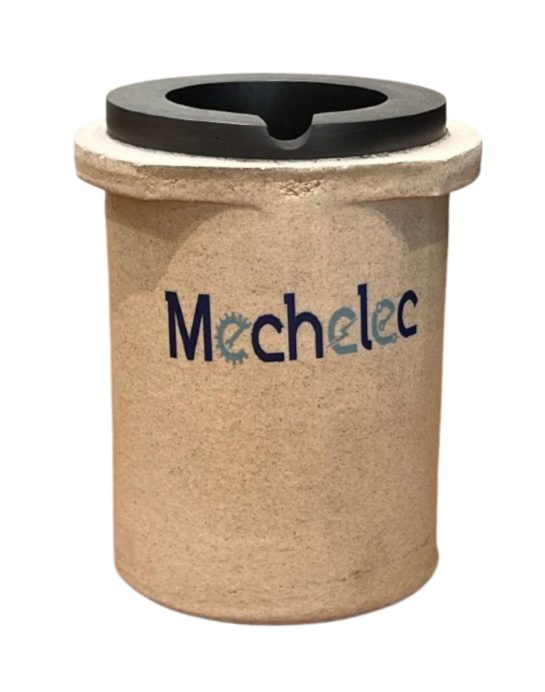 Heavy-duty Induction Crucible 10 kg designed for industrial gold melting applications