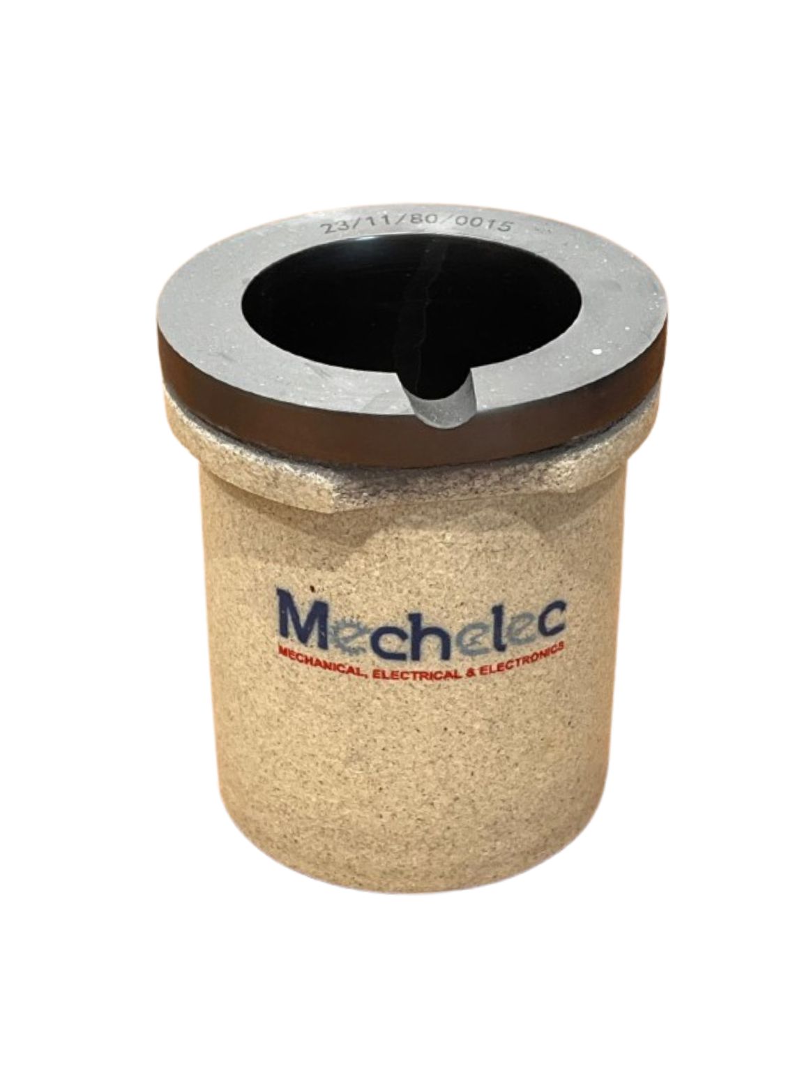 Mechelec Induction Crucible 2 kg Jumbo with thick-walled design for high-performance gold melting.
