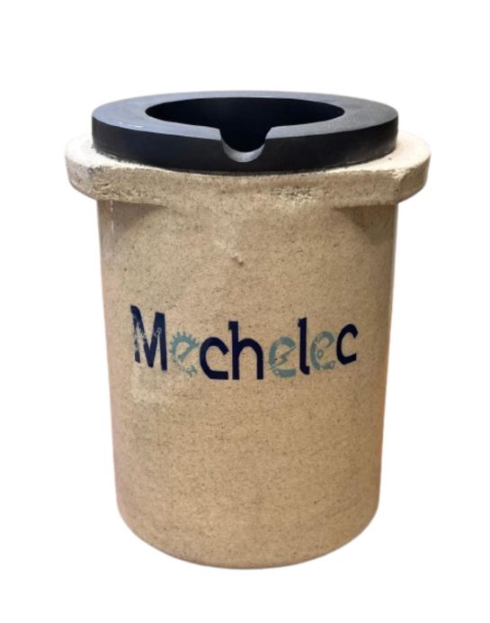 Induction Crucible 5 kg designed for gold melting in an induction furnace
