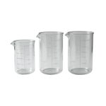 Plastic beaker for laboratory use – chemical-resistant and durable