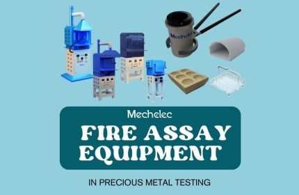 A display of Fire Assay Equipment at Mechelec