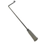 Heavy-duty steel tongs for handling parting trays during fire assay