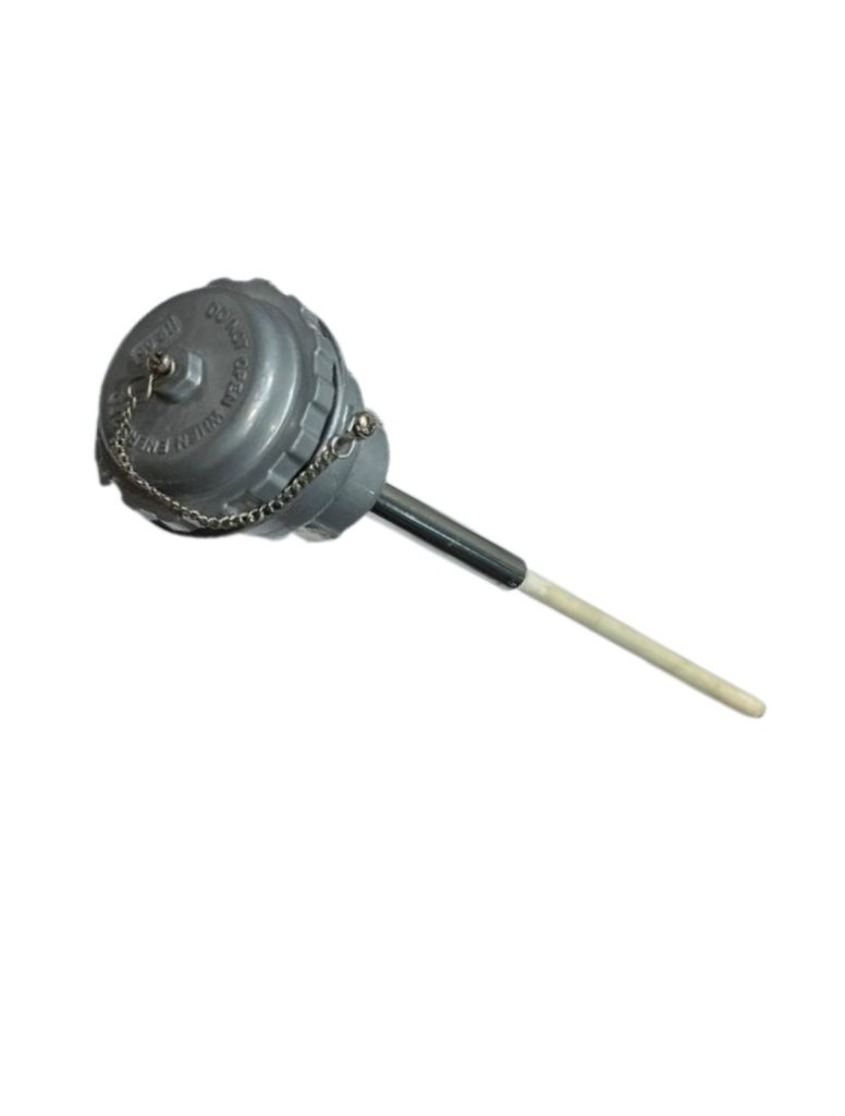 One of the thermocouples for high temperature furnaces used in Assay Labs