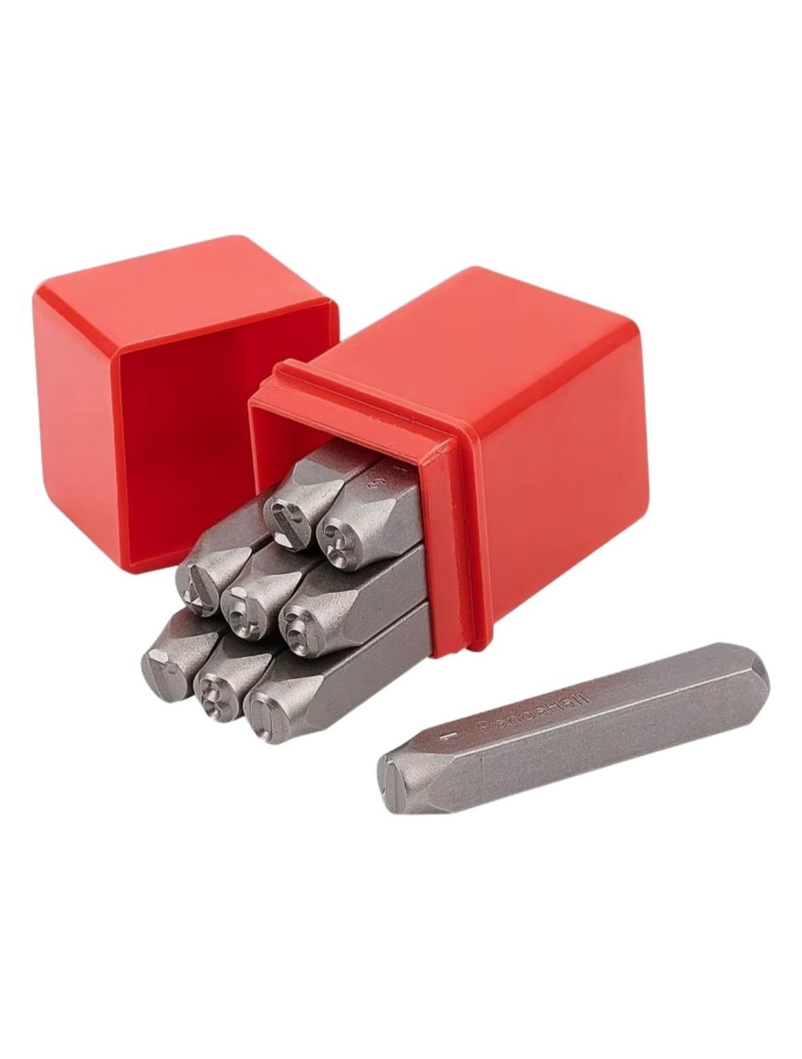 Number punch used for serial numbering of gold bullion by assayers